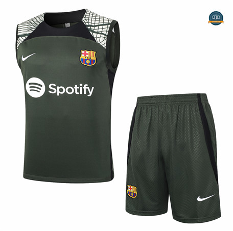 Cfb3 Camisetas Sin Mangs de Entrenamiento Barcelona Equipación verde oscuro 2024/2025