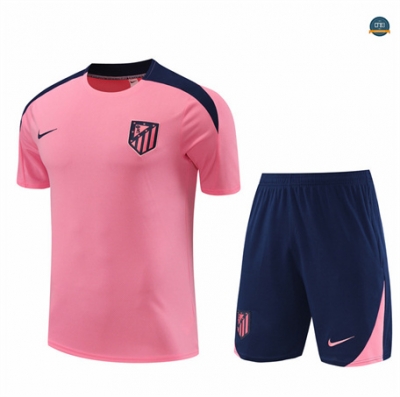 Diseñar Camiseta entrenamiento Atletico Madrid Enfant + Pantalón Corto rosa 2024/2025