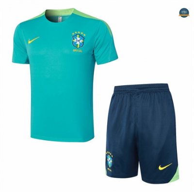 Venta Camiseta entrenamiento Brasil + Pantalón Corto lago azul 2024/2025