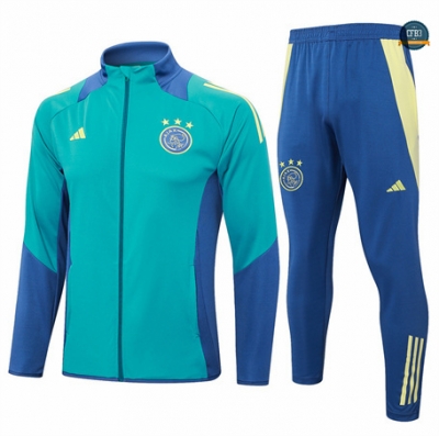 Crear Chaqueta Chándal Fútbol AFC Ajax Equipación 2024/2025 verde