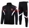 Crear Chaqueta Chándal Fútbol Manchester United Equipación 2024/2025 negro