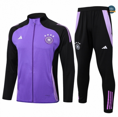 Nuevas Chaqueta Chándal Fútbol Alemania Niño Equipación 2024/2025 Púrpura