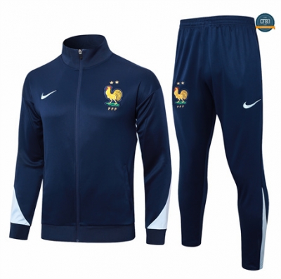 Ofertas Chaqueta Chándal Fútbol Francia Niño Equipación 2024/2025 Azul marino