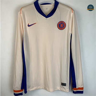 Nuevas Camiseta futbol Chelsea 2ª Equipación Equipación Manga Larga 2024/2025