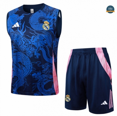 Venta Camiseta Entrenamiento futbol Sin Mangas Arsenal 2024/2025 Azul marino + Pantalón Corto