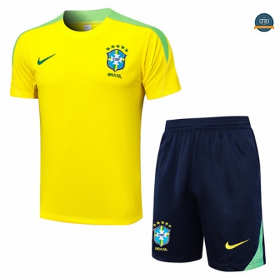 Ofertas Camiseta Entrenamiento futbol Brasil + Pantalón 2024/2025 amarillo