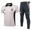 Outlet Camiseta Entrenamiento futbol Polo Real Madrid + Pantalones 2024/2025 Gris