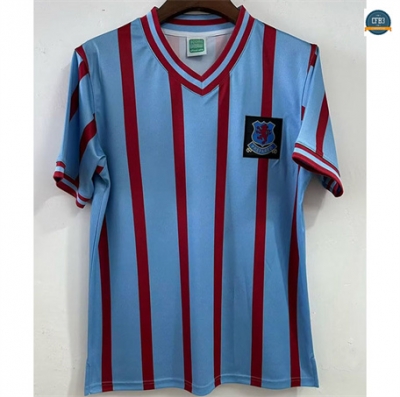 Cfb3 Camiseta futbol Retro 1957 Aston Villa 1ª Equipación