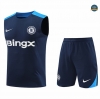 Outlet Camiseta Entrenamiento futbol Sin Mangas Chelsea 2024/2025 Azul marino + Pantalón Corto