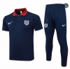 Comprar Camiseta Entrenamiento futbol Polo Inglaterra + Pantalones 2024/2025 Azul marino