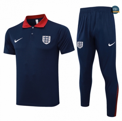 Comprar Camiseta Entrenamiento futbol Polo Inglaterra + Pantalones 2024/2025 Azul marino