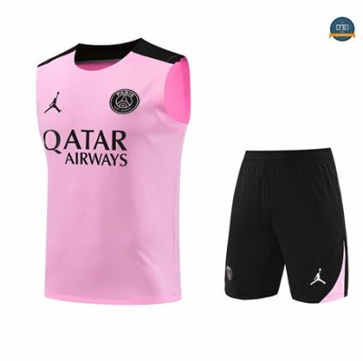 Ofertas Camiseta Entrenamiento futbol Sin Mangas Paris Saint Germain 2024/2025 rosa + Pantalón Corto