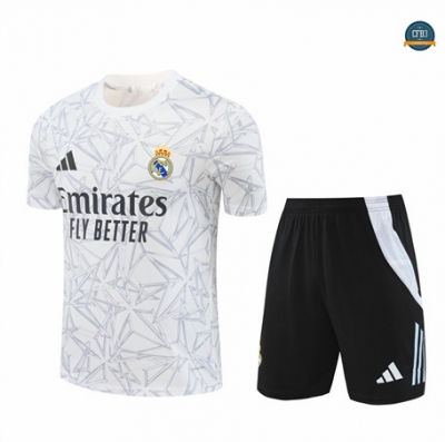 Venta Camiseta Entrenamiento futbol Real Madrid Niño + Pantalón 2024/2025 Blanco