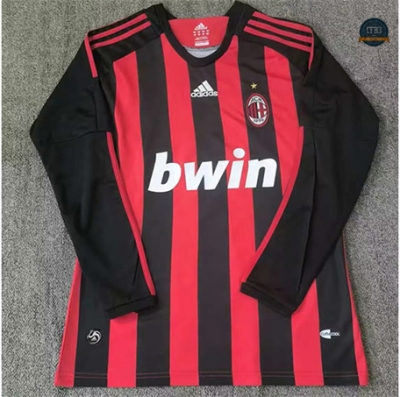 Nuevas Camiseta Retro 2008 AC Milan 1ª Equipación Manga Larga