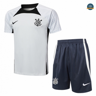 Buscar Camiseta entrenamiento Corinthians + Pantalón gris claro 2024/2025