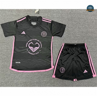 Cfb3 Camiseta futbol Inter Miami Niño Equipación heart-shaped Negro 2024/2025