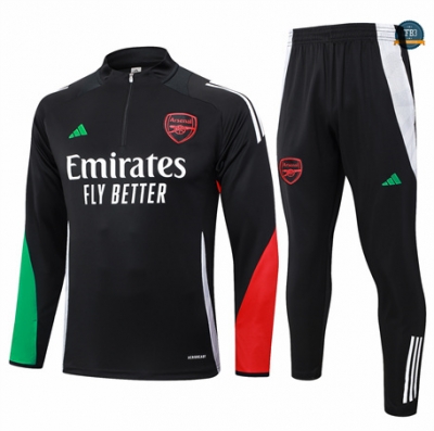 Nuevas Chándal Fútbol Niño Arsenal Equipación 2024/2025 negro