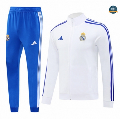 Venta Chaqueta Chándal Fútbol Real Madrid Equipación 2024/2025 Blanco