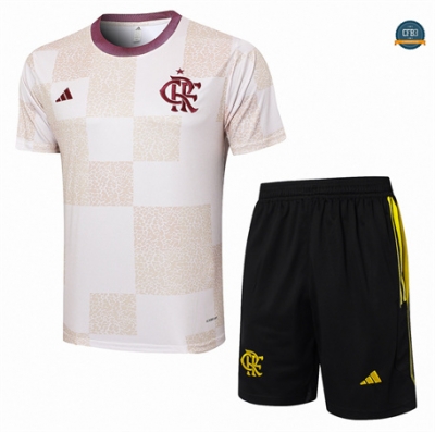 Crear Camiseta Entrenamiento futbol Flamengo + Pantalón 2024/2025 Blanco