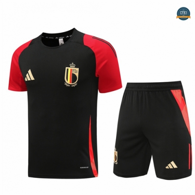 Hacer Camiseta entrenamiento Bélgica + Pantalón negro 2024/2025