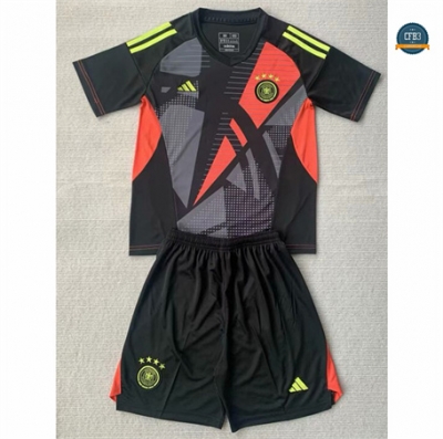 Cfb3 Camiseta futbol Alemania Niño Portero Equipación Negro 2024/2025