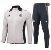 Crear Chaqueta Chándal Fútbol Real Madrid Equipación 2024/2025 gris claro