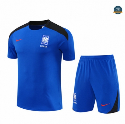 Diseño Camiseta Entrenamiento futbol Corea + Pantalón 2024/2025 Azul