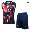 Crear Camiseta Entrenamiento futbol Sin Mangas Paris Saint Germain 2024/2025 + Pantalón Corto Azul marino