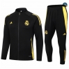 Diseño Chaqueta Chándal Fútbol Real Madrid Equipación negro 2024/2025