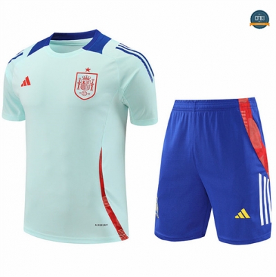 Nuevas Camiseta entrenamiento Espana + Pantalón azul claro 2024/2025