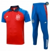 Venta Camiseta entrenamiento Espana polo + Pantalones rojo 2024/2025