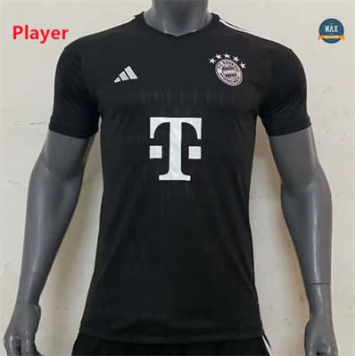 Cfb3 Camiseta futbol Player Version Bayern Munich Portero Equipación Negro 2024/2025