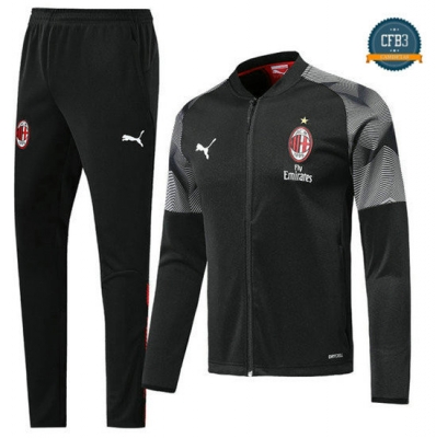 Chaqueta Chándal AC Milan Negro 2018