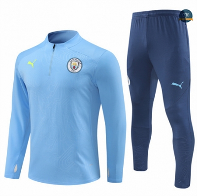 Outlet Chándal Fútbol Manchester City Equipación 2024/2025 azul claro