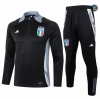 Diseño Chándal Fútbol Italia Niño Equipación 2024/2025 negro