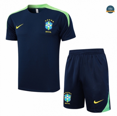 Buscar Camiseta Entrenamiento futbol Brasil + Pantalón 2024/2025 Azul marino