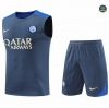 Crear Camiseta Entrenamiento futbol Sin Mangas Inter Milan 2024/2025 Gris + Pantalón Corto