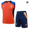 Nuevas Camiseta Entrenamiento futbol Sin Mangas Juventus 2024/2025 Naranja + Pantalón Corto