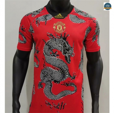 Cfb3 Camiseta futbol Retro 2019-20 Manchester United Player Equipación Especial Dragon