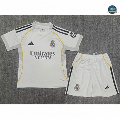 Crear Camiseta Real Madrid Niño 1ª Equipación 2025/2026