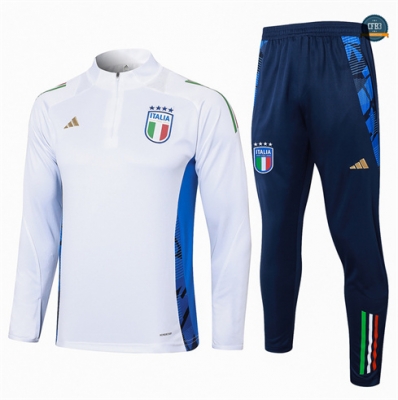 Outlet Chándal Fútbol Italia Equipación Blanco 2024/2025