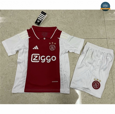 Diseño Camiseta Ajax Amsterdam Niño Primera Equipación 2024/2025