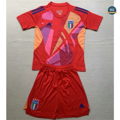 Cfb3 Camiseta futbol Italia Niño Portero Equipación Rojo 2024/2025