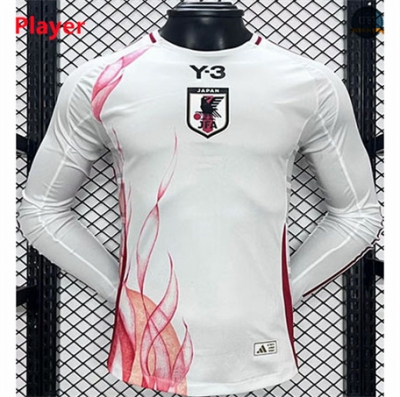 Hacer Camiseta Japón Y3 Player Equipación Manga Larga Blanco 2024/2025