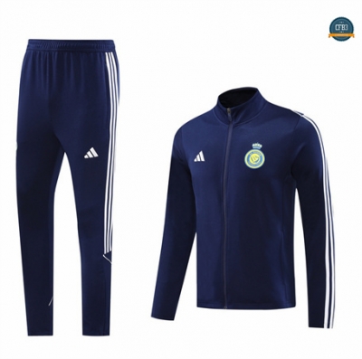 Nuevas Chaqueta Chándal Fútbol Al-Nassr Equipación 2024/2025 Azul marino