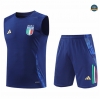 Nuevas Camiseta Entrenamiento futbol Sin Mangas Italia 2024/2025 Azul marino + Pantalón Corto