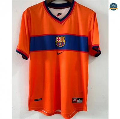 Cfb3 Camiseta futbol Retro 1999 Barcelona 2ª Equipación