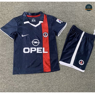 Diseño Camiseta Retro 2002 Paris Saint Germain Niño 1ª Equipación