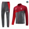 Crear Chaqueta Chándal Fútbol AC Milan Equipación rojo 2024/2025