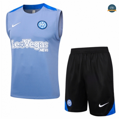 Crear Camiseta entrenamiento sin mangas Inter Milan gris 2024/2025